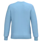 Gerecyclede uniseks sweater met ronde hals, sky blue — productfoto 76