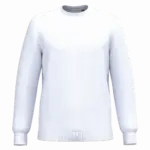 Gerecyclede uniseks sweater met ronde hals, white — productfoto 78