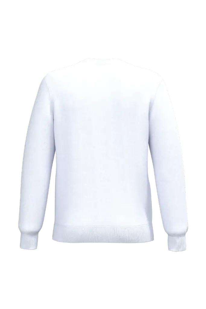 Gerecyclede uniseks sweater met ronde hals, white — productfoto 79