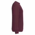 Gerecyclede uniseks sweater met ronde hals, wine — productfoto 80