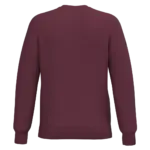 Gerecyclede uniseks sweater met ronde hals, wine — productfoto 82