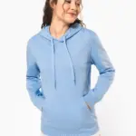 Gerecyclede uniseks sweater met capuchon — productfoto 2
