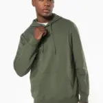 Gerecyclede uniseks sweater met capuchon — productfoto 4