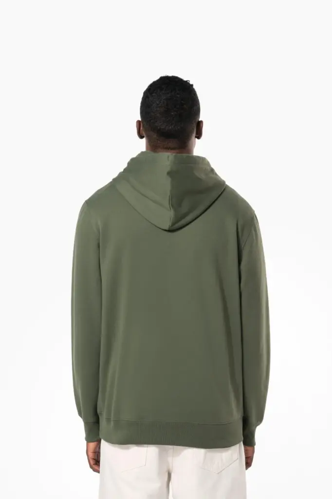 Gerecyclede uniseks sweater met capuchon — productfoto 5