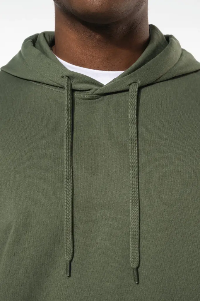 Gerecyclede uniseks sweater met capuchon — productfoto 6