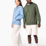 Gerecyclede uniseks sweater met capuchon — productfoto 9