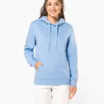 Gerecyclede uniseks sweater met capuchon — productfoto 10