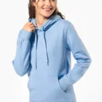 Gerecyclede uniseks sweater met capuchon — productfoto 11