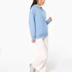 Gerecyclede uniseks sweater met capuchon — productfoto 13