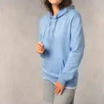 Gerecyclede uniseks sweater met capuchon — productfoto 20