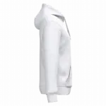 Gerecyclede uniseks sweater met capuchon, ash heather — productfoto 21