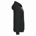 Gerecyclede uniseks sweater met capuchon, black — productfoto 24
