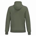 Gerecyclede uniseks sweater met capuchon, caper green — productfoto 29