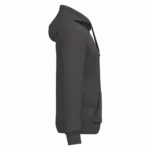Gerecyclede uniseks sweater met capuchon, dark grey — productfoto 30