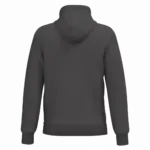 Gerecyclede uniseks sweater met capuchon, dark grey — productfoto 32
