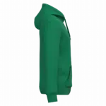 Gerecyclede uniseks sweater met capuchon, kelly green — productfoto 36