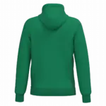 Gerecyclede uniseks sweater met capuchon, kelly green — productfoto 38