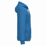 Gerecyclede uniseks sweater met capuchon, light royal blue — productfoto 39