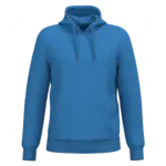 Gerecyclede uniseks sweater met capuchon, light royal blue — productfoto 40