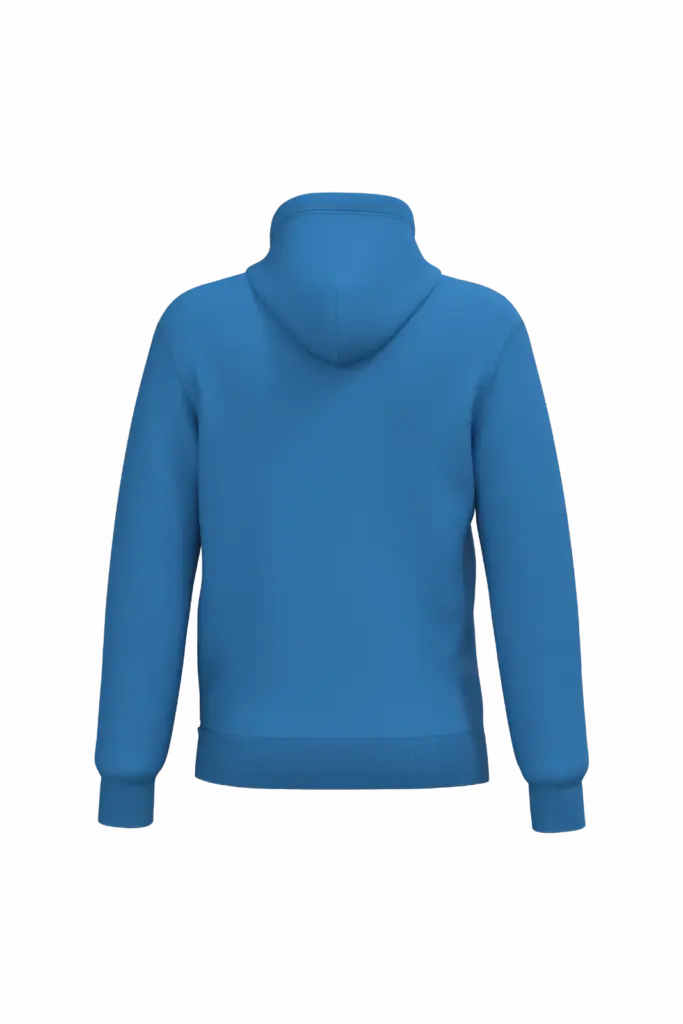 Gerecyclede uniseks sweater met capuchon, light royal blue — productfoto 41