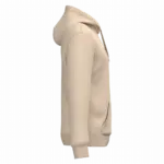 Gerecyclede uniseks sweater met capuchon, light sand — productfoto 42
