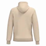 Gerecyclede uniseks sweater met capuchon, light sand — productfoto 44