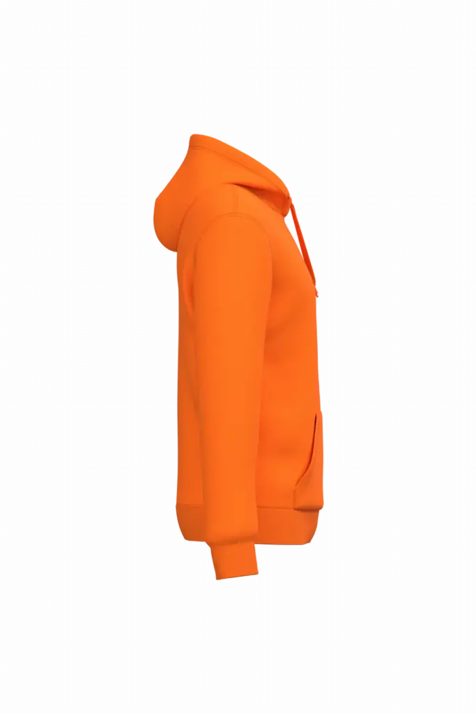 Gerecyclede uniseks sweater met capuchon, orange