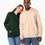 K4042-17_2026 - Hidalgo Gerecyclede uniseks sweater met rits en capuchon