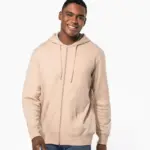 K4042-4_2026 - Hidalgo Gerecyclede uniseks sweater met rits en capuchon — productfoto 2