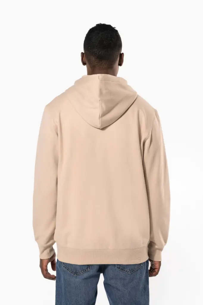 K4042-5_2026 - Hidalgo Gerecyclede uniseks sweater met rits en capuchon — productfoto 3