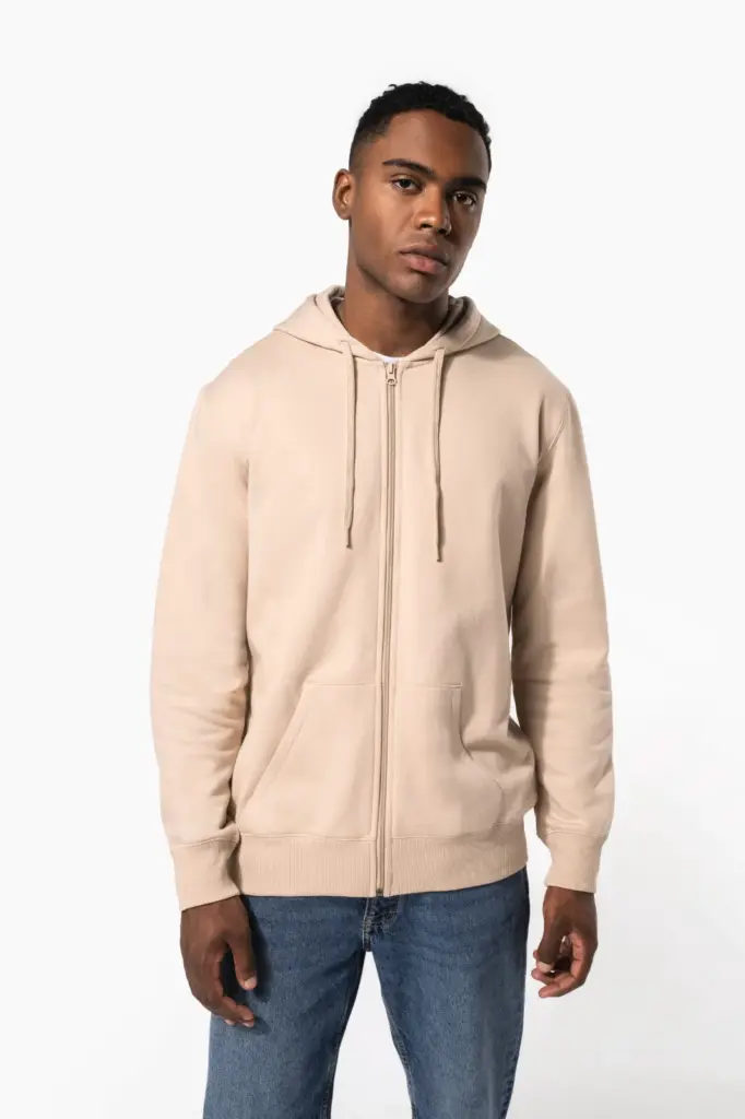K4042-3_2026 - Hidalgo Gerecyclede uniseks sweater met rits en capuchon — productfoto 13