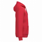 PS_K4042-S_RED - Hidalgo Gerecyclede uniseks sweater met rits en capuchon — productfoto 40