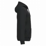 PS_K4042-S_BLACK - Hidalgo Gerecyclede uniseks sweater met rits en capuchon, black — productfoto 19