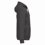 PS_K4042-S_DARKGREY - Hidalgo Gerecyclede uniseks sweater met rits en capuchon, dark grey — productfoto 22