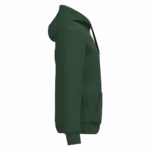 PS_K4042-S_FORESTGREEN - Hidalgo Gerecyclede uniseks sweater met rits en capuchon, forest green — productfoto 25