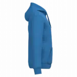 PS_K4042-S_LIGHTROYALBLUE - Hidalgo Gerecyclede uniseks sweater met rits en capuchon, light royal blue — productfoto 28