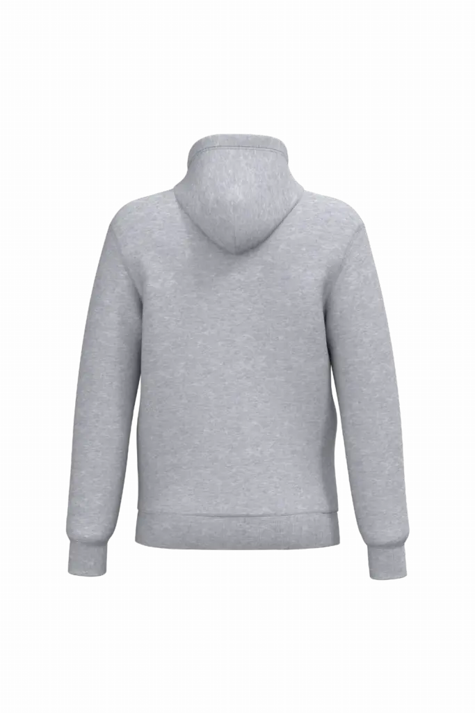 PS_K4042-B_OXFORDGREY - Hidalgo Gerecyclede uniseks sweater met rits en capuchon, oxford grey — productfoto 39