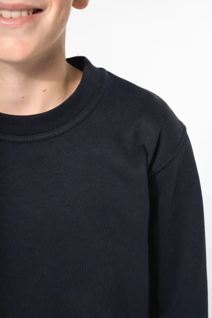 Gerecyclede kindersweater met ronde hals — productfoto 3