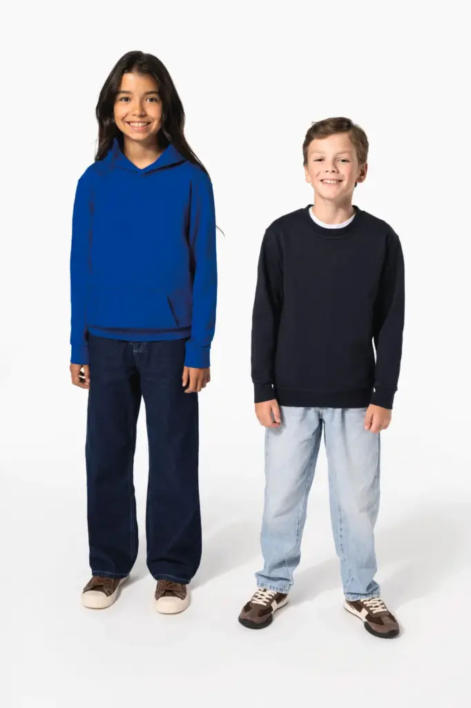 Gerecyclede kindersweater met ronde hals — productfoto 11