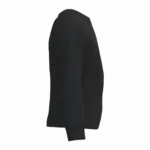 Gerecyclede kindersweater met ronde hals, black — productfoto 12