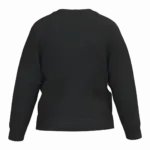 Gerecyclede kindersweater met ronde hals, black — productfoto 14