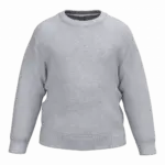 Gerecyclede kindersweater met ronde hals, oxford grey — productfoto 19