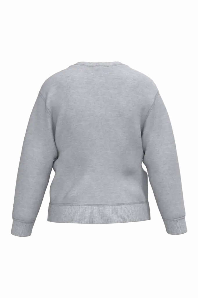 Gerecyclede kindersweater met ronde hals, oxford grey — productfoto 20