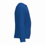Gerecyclede kindersweater met ronde hals, royal blue — productfoto 24