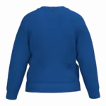 Gerecyclede kindersweater met ronde hals, royal blue — productfoto 26