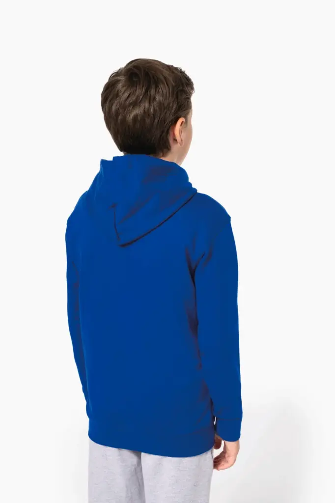 Gerecyclede kindersweater met capuchon — productfoto 1
