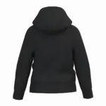 Gerecyclede kindersweater met capuchon, black — productfoto 11