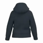 Gerecyclede kindersweater met capuchon, navy — productfoto 14