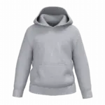 Gerecyclede kindersweater met capuchon, oxford grey — productfoto 16