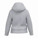 Gerecyclede kindersweater met capuchon, oxford grey — productfoto 17